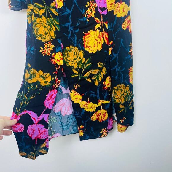 Whistles Multicolour Digital Bloom flower Bella Dress size US 4 - Picture 3 of 8